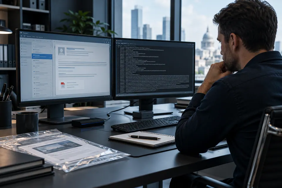 Preserve the phishing and identity evidence without revisiting the malicious route.